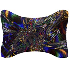 Art Design Colors Fantasy Abstract Seat Head Rest Cushion by Sudhe