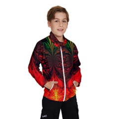 Digital Arts Fractals Futuristic Colorful Kids  Windbreaker by Pakrebo