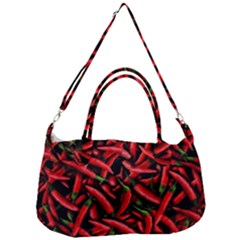 Red Chili Peppers Pattern  Removal Strap Handbag by bloomingvinedesign