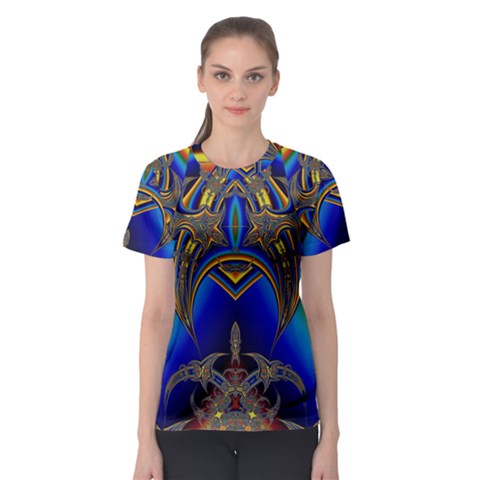 Abstract Art Design Digital Art Image Women s Sport Mesh Tee by Pakrebo