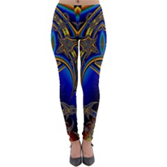 Abstract Art Design Digital Art Image Lightweight Velour Leggings by Pakrebo