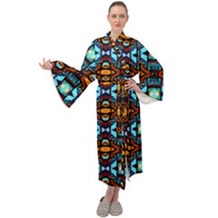 Ml 190 Maxi Tie Front Velour Kimono by ArtworkByPatrick