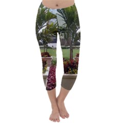 Columbus Commons In Late May  Capri Winter Leggings  by Riverwoman