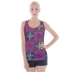 Shapes In Squares Pattern                      Criss Cross Back Tank Top by LalyLauraFLM