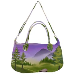 Digital Art Painting Landscape Removal Strap Handbag by Wegoenart