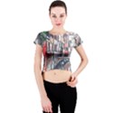 Venice Water Laguna Italy Crew Neck Crop Top View1