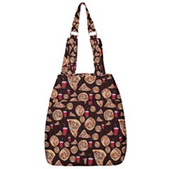 Pizza Pattern Center Zip Backpack by bloomingvinedesign