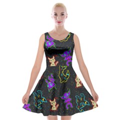 Mimi Velvet Skater Dress by Mezalola