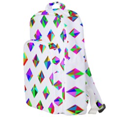 Rainbow Lattice Double Compartment Backpack by Mariart