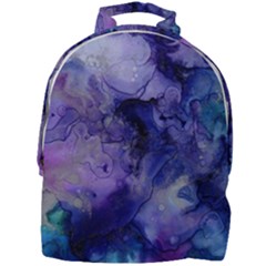 Blue Purple Ink                        Mini Full Print Backpack by LalyLauraFLM