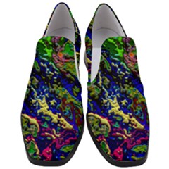 3d Colorful Texture 2                    Slip On Heel Loafers by LalyLauraFLM