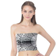 Mandala Meditation Zen Flower Yoga Tube Top by Wegoenart