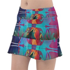 Background Sci Fi Fantasy Colorful Tennis Skirt by Wegoenart