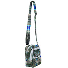 Peacock Feathers Peacock Bird Shoulder Strap Belt Bag by Wegoenart