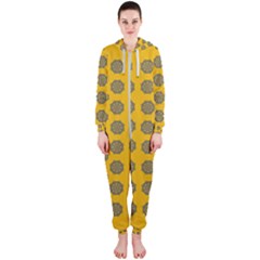 Sensational Stars On Incredible Yellow Hooded Jumpsuit (ladies)  by pepitasart