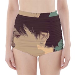 Punk Face High-waisted Bikini Bottoms by snowwhitegirl