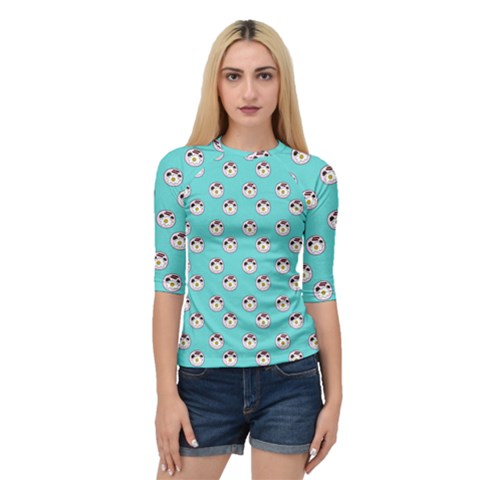 English Breakfast Aqua Quarter Sleeve Raglan Tee by snowwhitegirl