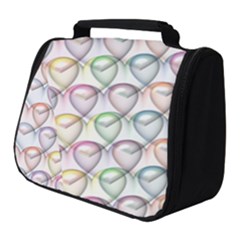 Valentine Hearts Full Print Travel Pouch (small) by HermanTelo