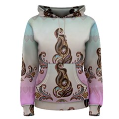 Abstract Decorative Floral Design, Mandala Women s Pullover Hoodie by FantasyWorld7