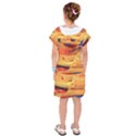 RAINBOW WAVES Kids  Drop Waist Dress View2