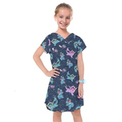 Water Type Kids  Drop Waist Dress by Mezalola