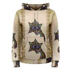 The Fantasy Eye, Mandala Design Women s Pullover Hoodie by FantasyWorld7