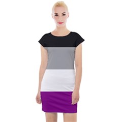 Asexual Pride Flag Lgbtq Cap Sleeve Bodycon Dress by lgbtnation