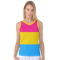 Pansexual Pride Flag Women s Basketball Tank Top by lgbtnation