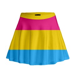 Pansexual Pride Flag Mini Flare Skirt by lgbtnation