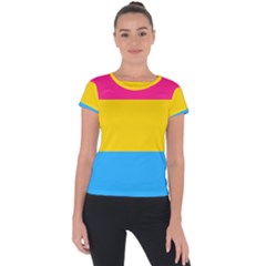 Pansexual Pride Flag Short Sleeve Sports Top  by lgbtnation