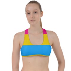 Pansexual Pride Flag Criss Cross Racerback Sports Bra by lgbtnation