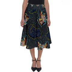 King And Queen  Perfect Length Midi Skirt by Mezalola