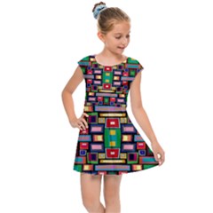 Hs C0 4 Kids  Cap Sleeve Dress by ArtworkByPatrick