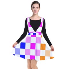 Checkerboard Again 9 Checkerboard Again 9 Plunge Pinafore Dress by impacteesstreetwearseven