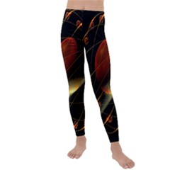 Fractal Digital Art Kids  Lightweight Velour Leggings by Pakrebo