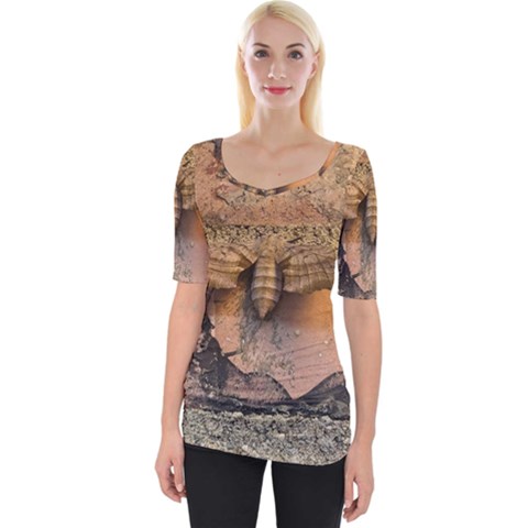 Night Moth Wide Neckline Tee by Riverwoman