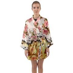 A Touch Of Vintage, Floral Design Long Sleeve Kimono Robe by FantasyWorld7