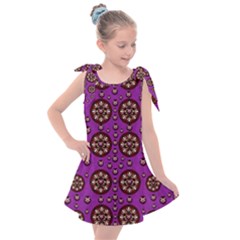Hearts Of Metal And Flower Wreaths In Love Kids  Tie Up Tunic Dress by pepitasart