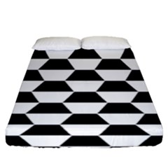 Hexagons Pattern Tessellation Fitted Sheet (queen Size) by Mariart