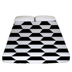 Hexagons Pattern Tessellation Fitted Sheet (california King Size) by Mariart