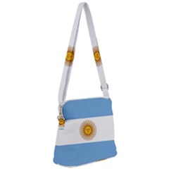 Argentina Flag Zipper Messenger Bag by FlagGallery