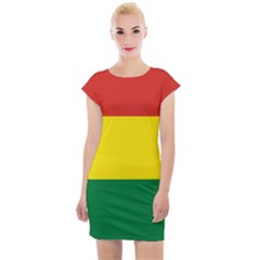 Bolivia Flag Cap Sleeve Bodycon Dress by FlagGallery