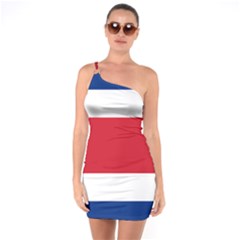 Costa Rica Flag One Soulder Bodycon Dress by FlagGallery