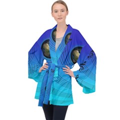 Music Reble Sound Concert Velvet Kimono Robe by HermanTelo