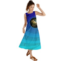 Music Reble Sound Concert Summer Maxi Dress by HermanTelo