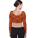 A 7 Velvet Long Sleeve Crop Top View2