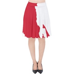 Malawi Flag Map Geography Outline Velvet High Waist Skirt by Sapixe