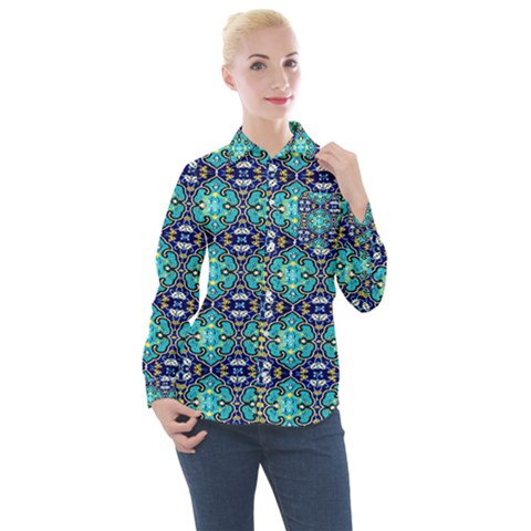 B 3 Women s Long Sleeve Pocket Shirt by ArtworkByPatrick