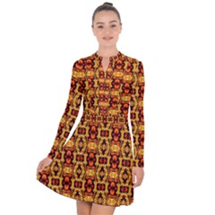 D 1 Long Sleeve Panel Dress by ArtworkByPatrick