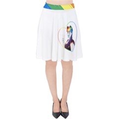 Rainbow Hair Velvet High Waist Skirt by JadehawksAnD